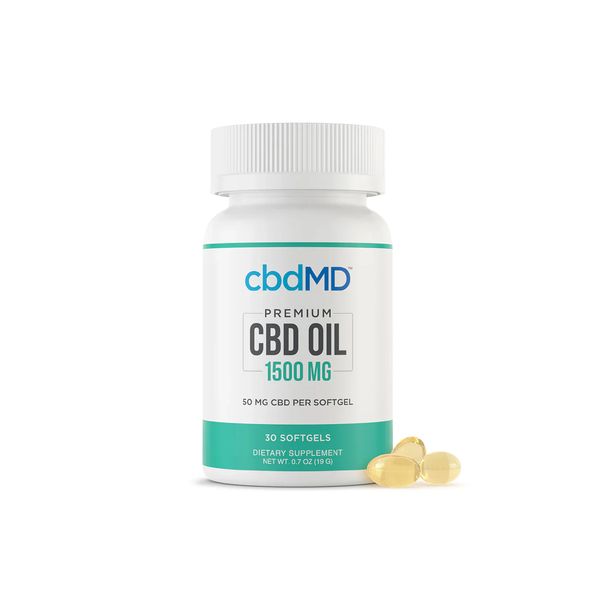 cbdMD Broad Spectrum Softgels 1500mg 30ct