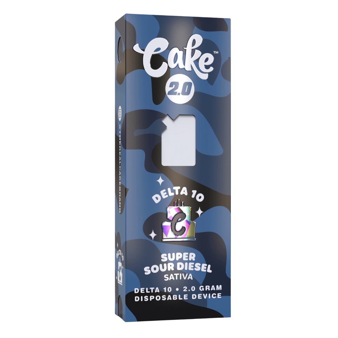 Cake Delta 10 Disposable Vape Pen Super Sour Diesel 2g Dr.Ganja