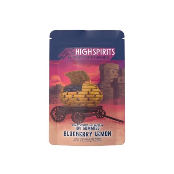 Trojan Horse 10 1 CBD Delta 9 Gummies Blueberry Lemon 1650mg 30ct