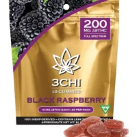 3Chi Delta 9 Gummies Black Raspberry 200mg 10ct