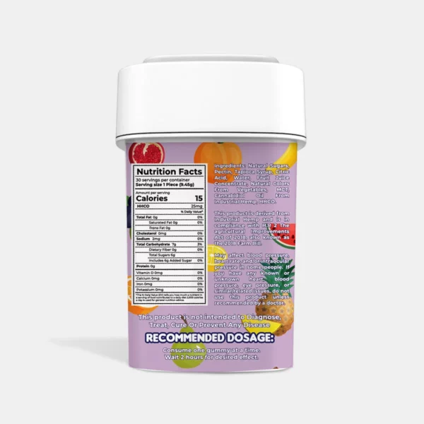 Dank Lite HHC-O Gummies 750mg Label