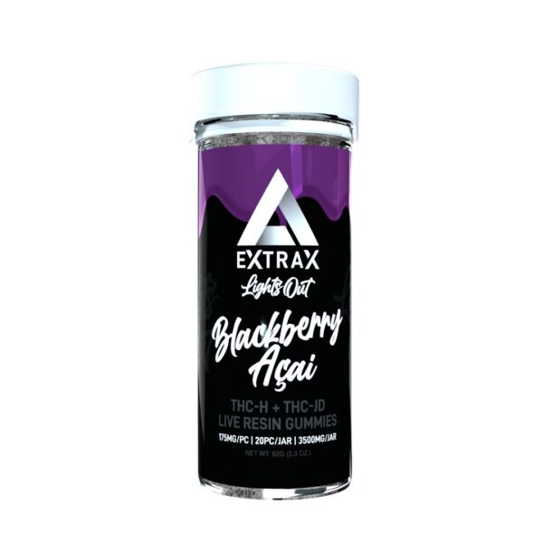 Extrax Lights Out Gummies Blackberry Acai 3500mg 20ct