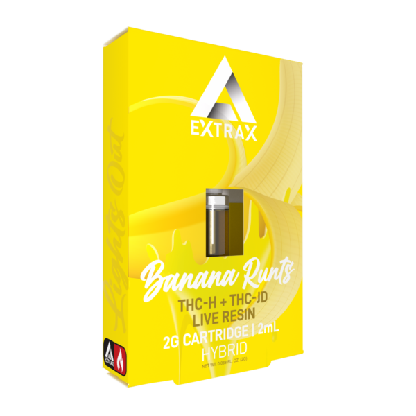 Extrax Lights Out Vape Cartridge Banana Runtz 2g