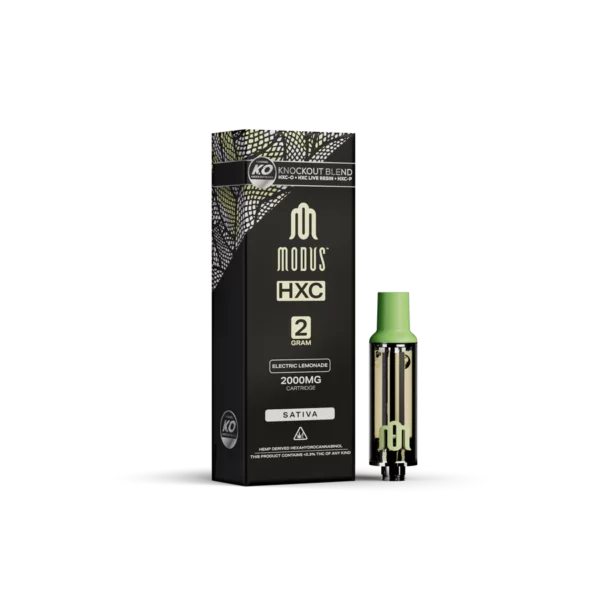 Modus HXC Knockout Blend Vape Cartridge Electric Lemonade 2g