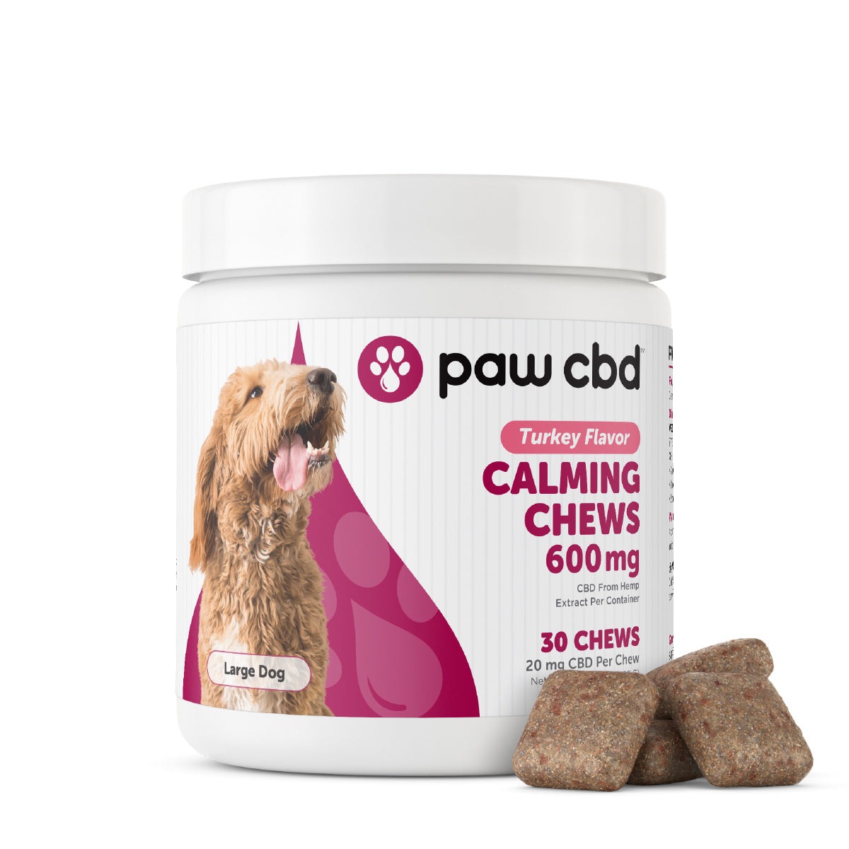 Paw CBD Calming Chews Turkey 600mg 30ct Paw CBD Calming Chews Turkey 600mg 30ct