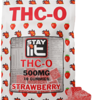 Single Source THC-O Gummies Strawberry 500mg 10ct
