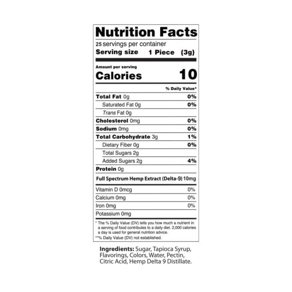 Urb Delta 9 & HHC Gummies Watermelon Hibiscus 500mg Label
