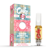 Cake Cold Pack Live Resin Vape Cartridge Glazed Donut OG 2g