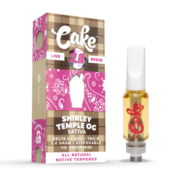 Cake Cold Pack Blend Vape Cartridge Shirley Temple OG 2g