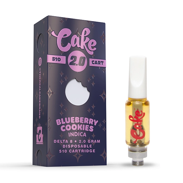 Cake Delta 8 Vape Cartridge Blueberry Cookies 2g Dr.Ganja