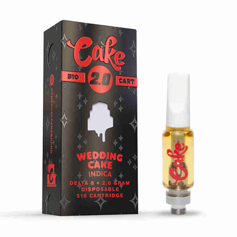 Cake Delta 8 Vape Cartridge Wedding Cake 2g Dr.Ganja