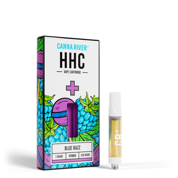 Canna River HHC Vape Cartridge Blue Razz 1g