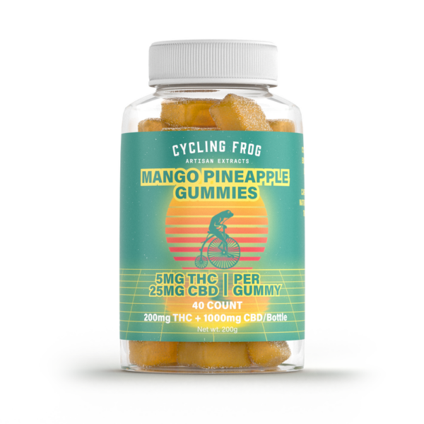 Cycling Frog CBD & Delta 9 Gummies Mango Pineapple 1200mg 40ct