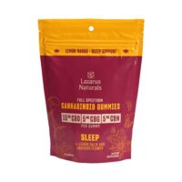 Lazarus Naturals Full Spectrum Cannabinoid Sleep Gummies Lemon Mango 250mg 10ct