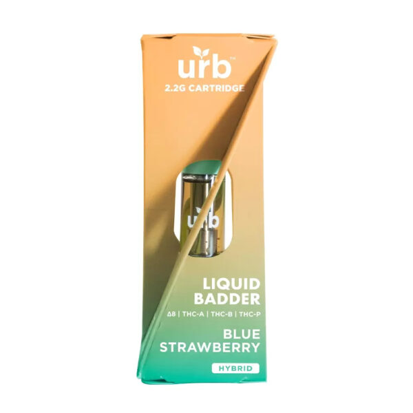 Urb Liquid Badder Vape Cartridge Blue Strawberry 2.2ml