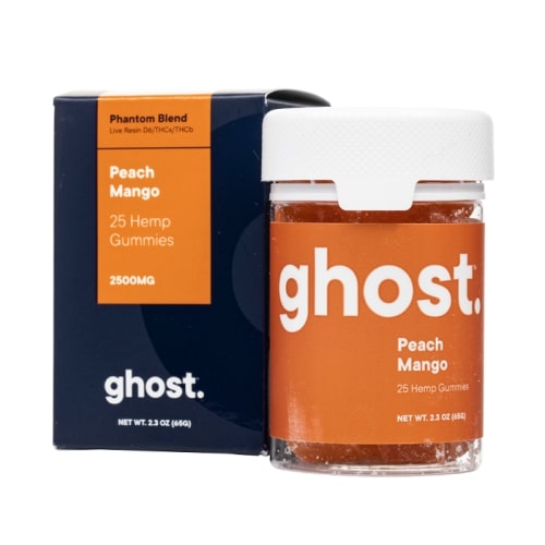 Ghost Phantom Blend Gummies Peach Mango 2500mg 25ct Dr.Ganja