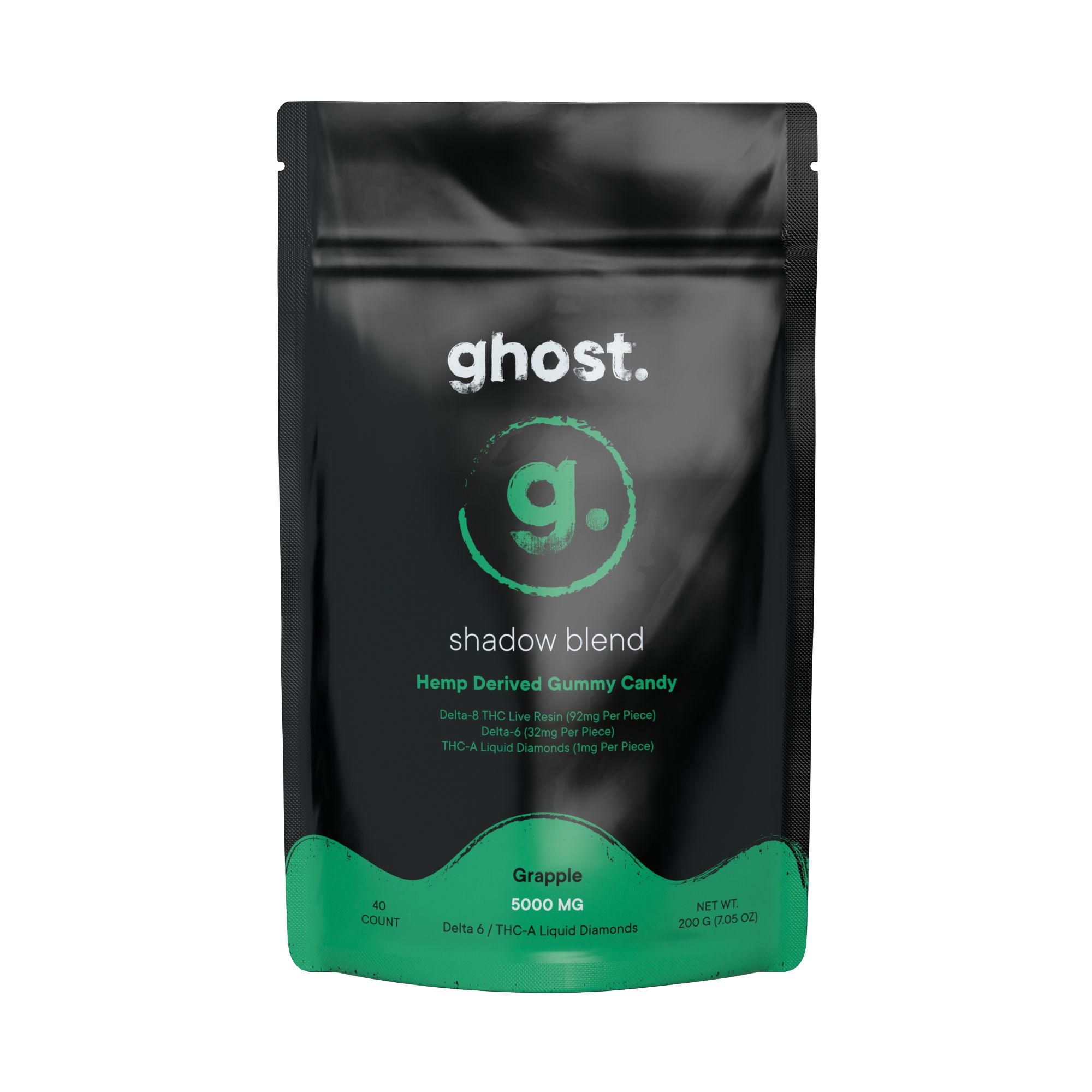 Ghost Shadow Blend Gummies Grapple 5000mg 40ct Ghost Shadow Blend Gummies Grapple 5000mg 40ct