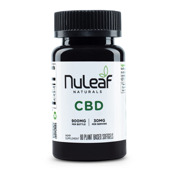 NuLeaf Naturals Full Spectrum CBD Softgels 900mg 60ct