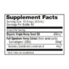 NuLeaf Naturals Full Spectrum CBG Oil 1800mg 30ml Supplement Facts
