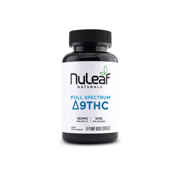 NuLeaf Naturals Full Spectrum Delta 9 Softgels 150mg 60ct