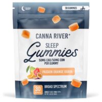 Canna River CBD & CBN Sleep Gummies Passion Orange Guava 3000mg 30ct