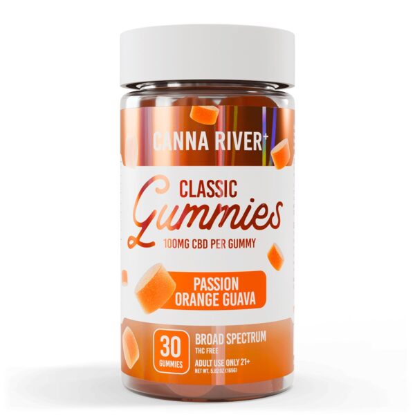 Canna River CBD Gummies Passion Orange Mango 3000mg 30ct
