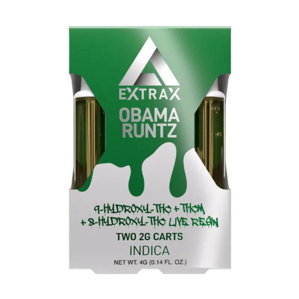 Delta Extrax Splat Blend Duo Vape Cartridge Obama Runtz 4g
