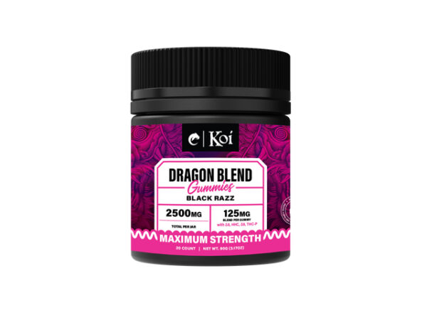Koi Dragon Blend Gummies Black Raspberry 2500mg 20ct