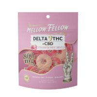 Mellow Fellow CBD & Delta 9 Gummies Strawberry 800mg 20ct