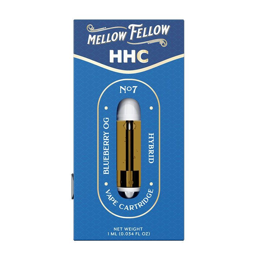 Mellow Fellow HHC Vape Cartridge Blueberry OG 1ml