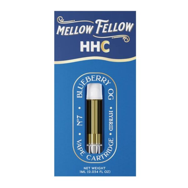Mellow Fellow HHC Vape Cartridge Blueberry OG 1ml