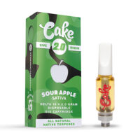 Cake Delta 10 Live Resin Vape Cartridge Sour Apple 2g