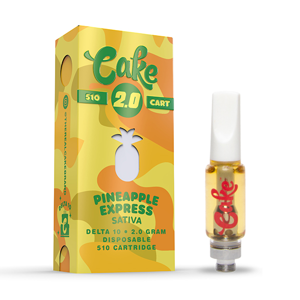 Cake Delta 10 Vape Cartridge Pineapple Express 2g Dr.Ganja