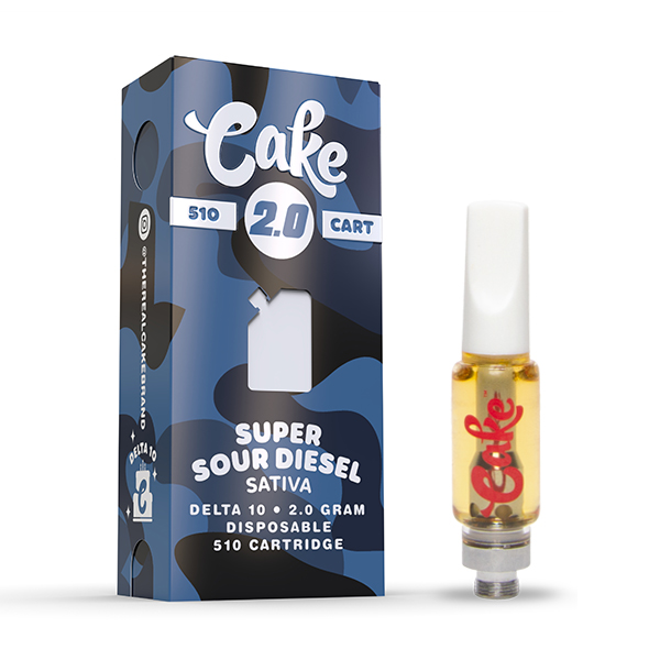 Cake Delta 10 Vape Cartridge Super Sour Diesel 2g Dr.Ganja