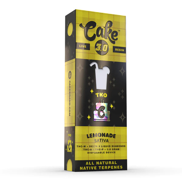 Cake TKO Blend Disposable Vape Pen Lemonade 3g Dr.Ganja