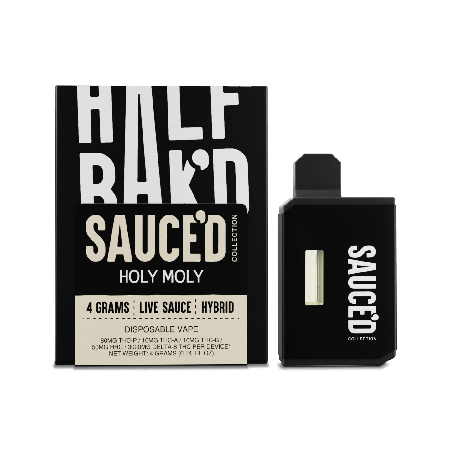 Half Bakd Sauced Disposable Holy Moly 4g Half Bakd Sauced Disposable Holy Moly 4g