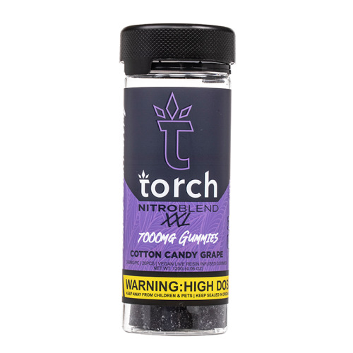 Torch Nitro Blend XXL Gummies Cotton Candy Grape 7000mg 20ct