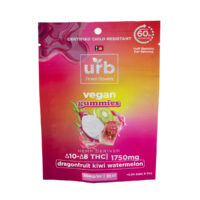 Urb Delta 10 & Delta 8 Gummies Dragonfruit Kiwi Watermelon 1750mg 35ct