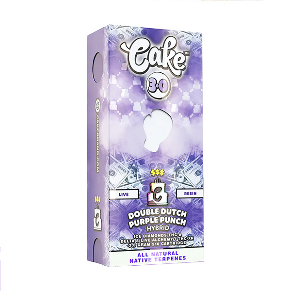 Cake Moneyline Vape Cartridge Double Dutch Purple Punch 3g Dr.Ganja