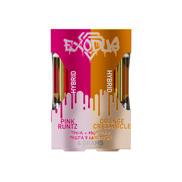 Exodus Duo Vape Cartridge Pink Runtz & Orange Creamsicle 4g Dr.Ganja