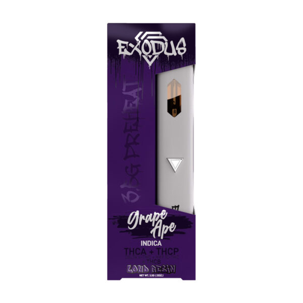 Exodus Zooted Disposable Vape Pen Grape Ape 3.5g