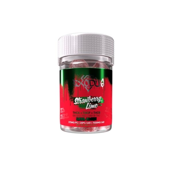 Exodus Zooted Gummies Strawberry Lime 7500mg 20ct