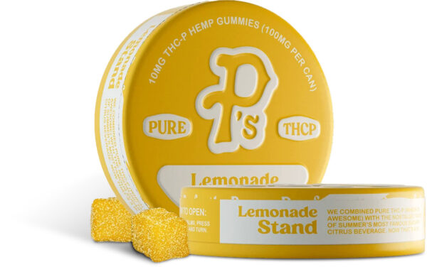 Pushin’ P’s THCP Gummies Lemonade Stand 100mg 10ct