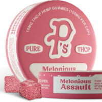 Pushin' P's THCP Gummies Melonious Assault 100mg 10ct
