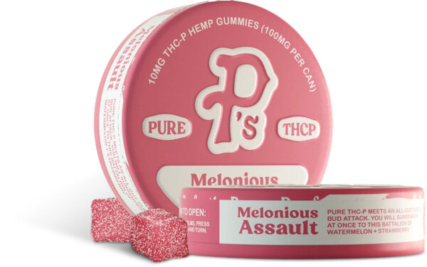Pushin' P's THCP Gummies Melonious Assault 100mg 10ct