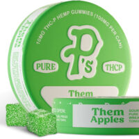 Pushin P's THCP Gummies Them Apples 100mg 10ct