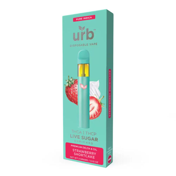 Urb Live Sugar Disposable Vape Pen Strawberry Shortcake 3ml