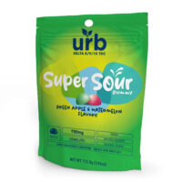 Urb Super Sour Gummies Green Apple & Watermelon 750mg 30ct