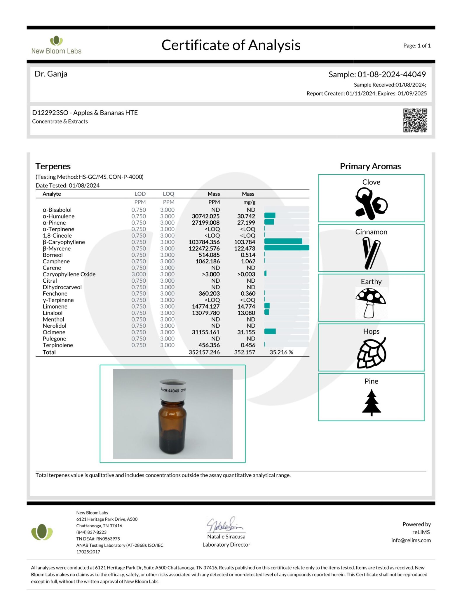 Apples & Bananas HTE 2ml Dr.Ganja