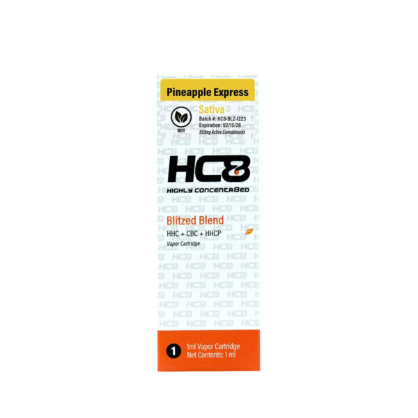 Highly Concentr8ed Blitzed Blend Cartridge Pineapple Express 1g